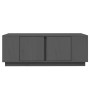 Solid gray pine wood coffee table 110x50x40 cm by vidaXL, Coffee table - Ref: Foro24-814431, Price: 84,76 €, Discount: %