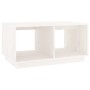 Couchtisch aus massivem weißem Kiefernholz, 80 x 50 x 40 cm von vidaXL, Couchtisch - Ref: Foro24-814435, Preis: 59,04 €, Raba...