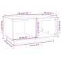 Couchtisch aus massivem weißem Kiefernholz, 80 x 50 x 40 cm von vidaXL, Couchtisch - Ref: Foro24-814435, Preis: 59,04 €, Raba...