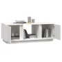 Couchtisch aus massivem weißem Kiefernholz, 110 x 50 x 40 cm von vidaXL, Couchtisch - Ref: Foro24-814425, Preis: 88,64 €, Rab...