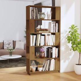 Honigbraunes Kiefernholz Regal/Teiler 80x25x163,5 cm von vidaXL, Bücherregale und Regale - Ref: Foro24-814067, Preis: 100,01 ...