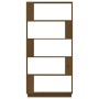 Pine wood shelf/divider honey brown 80x25x163.5 cm by vidaXL, Bookcases and shelves - Ref: Foro24-814067, Price: 99,95 €, Dis...