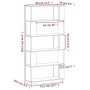 Honigbraunes Kiefernholz Regal/Teiler 80x25x163,5 cm von vidaXL, Bücherregale und Regale - Ref: Foro24-814067, Preis: 100,01 ...