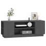 TV cabinet solid gray pine wood 110x35x40.5 cm by vidaXL, TV Furniture - Ref: Foro24-814411, Price: 66,99 €, Discount: %