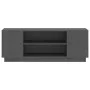 TV cabinet solid gray pine wood 110x35x40.5 cm by vidaXL, TV Furniture - Ref: Foro24-814411, Price: 66,99 €, Discount: %
