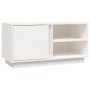 TV-Ständer aus massivem Kiefernholz weiß 80x35x40,5 cm von vidaXL, TV-Möbel - Ref: Foro24-814465, Preis: 74,98 €, Rabatt: %