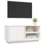 TV-Ständer aus massivem Kiefernholz weiß 80x35x40,5 cm von vidaXL, TV-Möbel - Ref: Foro24-814465, Preis: 74,05 €, Rabatt: %