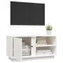 TV-Ständer aus massivem Kiefernholz weiß 80x35x40,5 cm von vidaXL, TV-Möbel - Ref: Foro24-814465, Preis: 74,05 €, Rabatt: %