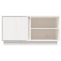 Mueble de TV madera maciza de pino blanco 80x35x40,5 cm de vidaXL, Muebles TV - Ref: Foro24-814465, Precio: 74,91 €, Descuent...