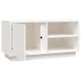 TV-Ständer aus massivem Kiefernholz weiß 80x35x40,5 cm von vidaXL, TV-Möbel - Ref: Foro24-814465, Preis: 74,05 €, Rabatt: %