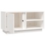 TV-Ständer aus massivem Kiefernholz weiß 80x35x40,5 cm von vidaXL, TV-Möbel - Ref: Foro24-814465, Preis: 74,98 €, Rabatt: %