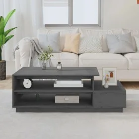 Couchtisch aus massivem grauem Kiefernholz, 120 x 50 x 40,5 cm von vidaXL, Couchtisch - Ref: Foro24-814416, Preis: 103,18 €, ...
