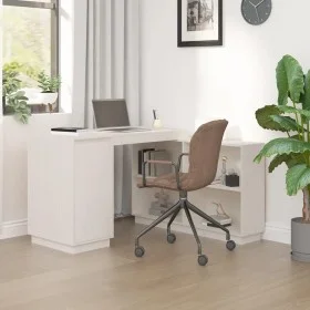 Schreibtisch aus massivem weißem Kiefernholz, 110 x 50 x 75 cm von vidaXL, Schreibtische - Ref: Foro24-814505, Preis: 177,20 ...