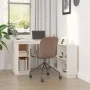 Solid white pine wood desk 110x50x75 cm by vidaXL, Desks - Ref: Foro24-814505, Price: 176,53 €, Discount: %