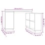 Schreibtisch aus massivem weißem Kiefernholz, 110 x 50 x 75 cm von vidaXL, Schreibtische - Ref: Foro24-814505, Preis: 178,70 ...