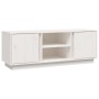 TV-Schrank aus massivem weißem Kiefernholz 110x35x40,5 cm von vidaXL, TV-Möbel - Ref: Foro24-814475, Preis: 69,28 €, Rabatt: %