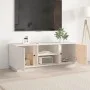 TV-Schrank aus massivem weißem Kiefernholz 110x35x40,5 cm von vidaXL, TV-Möbel - Ref: Foro24-814475, Preis: 69,43 €, Rabatt: %