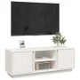 TV-Schrank aus massivem weißem Kiefernholz 110x35x40,5 cm von vidaXL, TV-Möbel - Ref: Foro24-814475, Preis: 69,43 €, Rabatt: %
