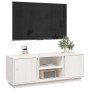 TV-Schrank aus massivem weißem Kiefernholz 110x35x40,5 cm von vidaXL, TV-Möbel - Ref: Foro24-814475, Preis: 69,28 €, Rabatt: %