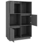 Tall sideboard in solid gray pine wood 74x35x117 cm by vidaXL, Sideboards - Ref: Foro24-814366, Price: 79,29 €, Discount: %