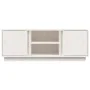TV cabinet solid white pine wood 110x35x40.5 cm by vidaXL, TV Furniture - Ref: Foro24-814475, Price: 69,43 €, Discount: %