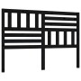 Cabecero de cama madera maciza de pino negro 166x4x100 cm de vidaXL, Cabeceros y pies de cama - Ref: Foro24-814158, Precio: 5...