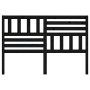 Cabecero de cama madera maciza de pino negro 166x4x100 cm de vidaXL, Cabeceros y pies de cama - Ref: Foro24-814158, Precio: 5...