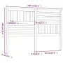 Solid black pine wood bed headboard 166x4x100 cm by vidaXL, Headboards and footboards - Ref: Foro24-814158, Price: 58,35 €, D...