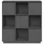 Tall sideboard in solid gray pine wood 110.5x35x117 cm by vidaXL, Sideboards - Ref: Foro24-814371, Price: 127,87 €, Discount: %