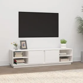 TV-Schrank aus massivem weißem Kiefernholz, 156 x 40 x 40 cm von vidaXL, TV-Möbel - Ref: Foro24-814455, Preis: 117,29 €, Raba...
