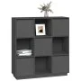 Tall sideboard in solid gray pine wood 110.5x35x117 cm by vidaXL, Sideboards - Ref: Foro24-814371, Price: 127,87 €, Discount: %
