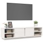 TV-Schrank aus massivem weißem Kiefernholz, 156 x 40 x 40 cm von vidaXL, TV-Möbel - Ref: Foro24-814455, Preis: 118,56 €, Raba...