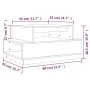 Couchtisch Massivholz Kiefer weiß 80x55x40,5 cm von vidaXL, Couchtisch - Ref: Foro24-814515, Preis: 91,20 €, Rabatt: %