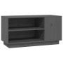 TV-Ständer aus massivem Kiefernholz grau 80x35x40,5 cm von vidaXL, TV-Möbel - Ref: Foro24-814406, Preis: 51,95 €, Rabatt: %