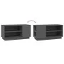 TV-Ständer aus massivem Kiefernholz grau 80x35x40,5 cm von vidaXL, TV-Möbel - Ref: Foro24-814406, Preis: 51,95 €, Rabatt: %