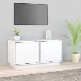 TV-Schrank aus massivem weißem Kiefernholz 80x35x40,5 cm von vidaXL, TV-Möbel - Ref: Foro24-814470, Preis: 53,43 €, Rabatt: %