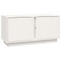 TV-Schrank aus massivem weißem Kiefernholz 80x35x40,5 cm von vidaXL, TV-Möbel - Ref: Foro24-814470, Preis: 53,78 €, Rabatt: %
