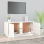TV-Schrank aus massivem weißem Kiefernholz 80x35x40,5 cm von vidaXL, TV-Möbel - Ref: Foro24-814470, Preis: 53,43 €, Rabatt: %