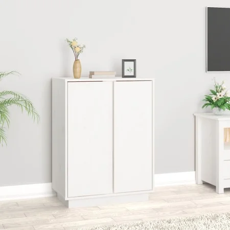 Anrichte aus weißem Kiefer-Massivholz 60x35x80 cm von vidaXL, Sideboards - Ref: Foro24-814490, Preis: 89,65 €, Rabatt: %