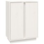 Solid white pine wood sideboard 60x35x80 cm by vidaXL, Sideboards - Ref: Foro24-814490, Price: 90,76 €, Discount: %