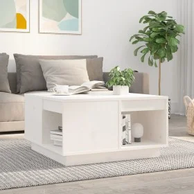 Couchtisch aus massivem weißem Kiefernholz, 60 x 61 x 32,5 cm von vidaXL, Couchtisch - Ref: Foro24-814530, Preis: 96,85 €, Ra...