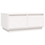 Couchtisch aus massivem weißem Kiefernholz, 80 x 50 x 35 cm von vidaXL, Couchtisch - Ref: Foro24-814440, Preis: 86,21 €, Raba...