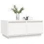 Couchtisch aus massivem weißem Kiefernholz, 80 x 50 x 35 cm von vidaXL, Couchtisch - Ref: Foro24-814440, Preis: 84,94 €, Raba...