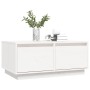 Couchtisch aus massivem weißem Kiefernholz, 80 x 50 x 35 cm von vidaXL, Couchtisch - Ref: Foro24-814440, Preis: 86,21 €, Raba...