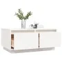 Couchtisch aus massivem weißem Kiefernholz, 80 x 50 x 35 cm von vidaXL, Couchtisch - Ref: Foro24-814440, Preis: 84,94 €, Raba...