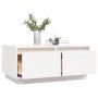 Mesa de centro de madera maciza de pino blanco 80x50x35 cm de vidaXL, Mesas de centro - Ref: Foro24-814440, Precio: 86,16 €, ...