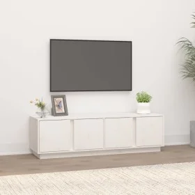 Massiver TV-Schrank aus weißem Kiefernholz, 140 x 40 x 40 cm von vidaXL, TV-Möbel - Ref: Foro24-814460, Preis: 127,29 €, Raba...