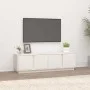 Massiver TV-Schrank aus weißem Kiefernholz, 140 x 40 x 40 cm von vidaXL, TV-Möbel - Ref: Foro24-814460, Preis: 127,29 €, Raba...