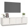 Massiver TV-Schrank aus weißem Kiefernholz, 140 x 40 x 40 cm von vidaXL, TV-Möbel - Ref: Foro24-814460, Preis: 127,29 €, Raba...