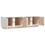 Massiver TV-Schrank aus weißem Kiefernholz, 140 x 40 x 40 cm von vidaXL, TV-Möbel - Ref: Foro24-814460, Preis: 127,29 €, Raba...